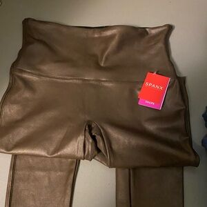 Spank Faux Leather leggings